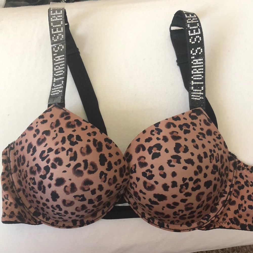 Very sexy bombshell Victoria secret bra rhinestone